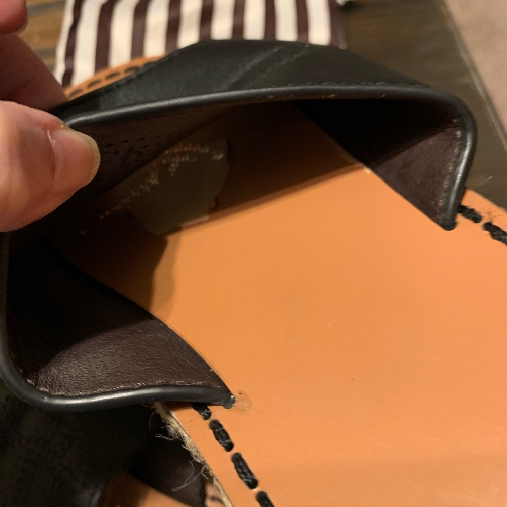 SOLD Sz 8 Henri Bendel Black Slides & Sleeper - Picture 10 of 12